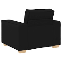 vidaXL Soffa svart 60 cm tyg