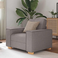 vidaXL Soffa taupe 60 cm tyg