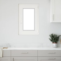 vidaXL Källarfönster "RISOR" 50x75 cm Tilt- och vridfönster DIN höger vit