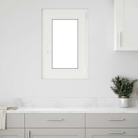 vidaXL Källarfönster "RISOR" 50x75 cm Tilt- och vridfönster DIN vänster vit