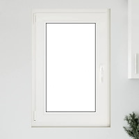 vidaXL Källarfönster "RISOR" 60x100 cm Tilt- och vridfönster DIN vänster vit