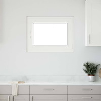 vidaXL Källarfönster "RISOR" 80x50 cm Tilt- och vridfönster DIN höger vit