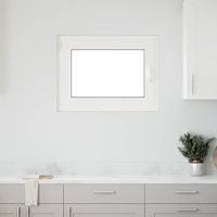 vidaXL Källarfönster "RISOR" 80x50 cm Tilt- och vridfönster DIN vänster vit