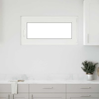 vidaXL Källarfönster "RISOR" 100x50 cm Tilt- och vridfönster DIN höger vit
