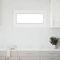 vidaXL Källarfönster "RISOR" 100x50 cm Tilt- och vridfönster DIN vänster vit