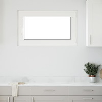 vidaXL Källarfönster "RISOR" 100x60 cm Tilt- och vridfönster DIN höger vit