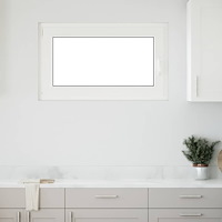 vidaXL Källarfönster "RISOR" 100x70 cm Tilt- och vridfönster DIN vänster vit