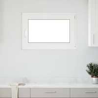 vidaXL Källarfönster "RISOR" 90x50 cm Tilt- och vridfönster DIN höger vit