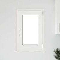 vidaXL Källarfönster "RISOR" 50x75 cm Tilt- och vridfönster DIN höger antracit