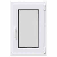 vidaXL Källarfönster "RISOR" 50x75 cm Tilt- och vridfönster DIN höger antracit