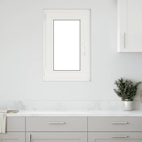 vidaXL Källarfönster "RISOR" 50x75 cm Tilt- och vridfönster DIN vänster antracit