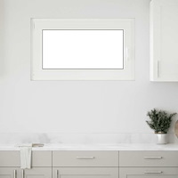 vidaXL Källarfönster "RISOR" 100x70 cm Tilt- och vridfönster DIN vänster antracit