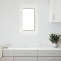 vidaXL Källarfönster "RISOR" 50x75 cm Tilt- och vridfönster DIN vänster antracit
