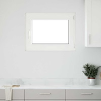 vidaXL Källarfönster "RISOR" 90x50 cm Tilt- och vridfönster DIN höger antracit