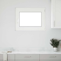 vidaXL Källarfönster "RISOR" 90x70 cm Tilt- och vridfönster DIN höger antracit