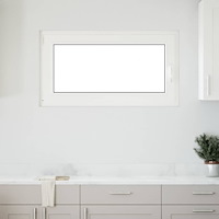 vidaXL Källarfönster "RISOR" 110x50 cm Tilt- och vridfönster DIN vänster antracit