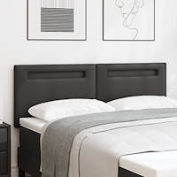 vidaXL Sänggavel Enkel Design Svart 140 cm Konstläder