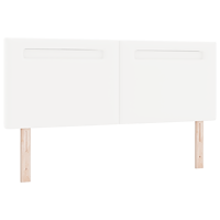 vidaXL Sänggavlar Enkelt Design Ren Vit 140 cm Konstläder