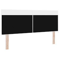 vidaXL Sänggavlar Enkelt Design Ren Vit 140 cm Konstläder
