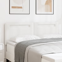 vidaXL Sänggavel Enkel Design Ren Vit 160 cm Konstläder