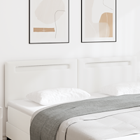 vidaXL Sänggavel Enkel Design Ren Vit 180 cm Konstläder