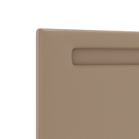 vidaXL Sänggavel Enkel Design Cappuccino 180 cm Konstläder