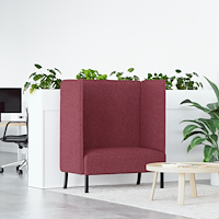 vidaXL hög ryggsoffa vinröd 109x56x121 cm tyg