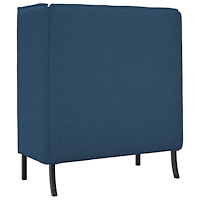 vidaXL Hög Rygg Soffa Blå 109x56x121 cm Tyg