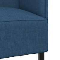 vidaXL Hög Rygg Soffa Blå 109x56x121 cm Tyg