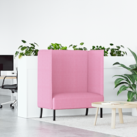 vidaXL Hög ryggsoffa Rosa 109x56x121 cm Tyg