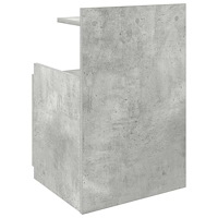 vidaXL Sängbord 2 st med 2 lådor betonggrå 40x36,5x62 cm