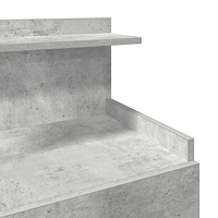vidaXL Sängbord 2 st med 2 lådor betonggrå 40x36,5x62 cm