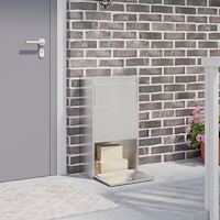 vidaXL Paketdrop Box 44x22x82 cm Rostfritt Stål
