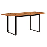 vidaXL Matbord 160x80x75 cm massivt trä akacia