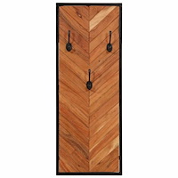 vidaXL Klädhängare 2 st 35x1x90 cm massivt trä akacia