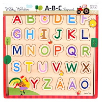 Barbo Toys Barbo Classic Wooden ABC Puzzle (SE)