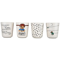 Pippi Långstrump Pippi 100% Melamine Tableware 4 Tumbler Set
