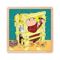 Alfons Åberg Alfons Åberg Wooden Puzzle Construction Fun