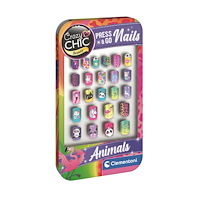 Clementoni Crazy Chic Nails Animals  22pcs -Asst CDU
