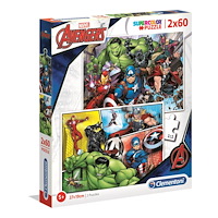 Clementoni 2x60 Puzzles Kids Avenger