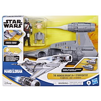 Star Wars SW 4in Playset The Mandalorians N-1 Starfighter