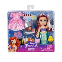 Disney Princess 6in Petite Doll w/ Extra Fashion Ariel