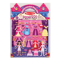 Melissa & Doug Reusable Puffy Stickers Princess