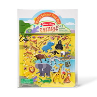Melissa & Doug Reusable Puffy Stickers Safari