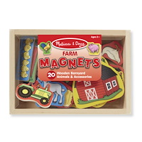 Melissa & Doug Wooden Farm Magnets