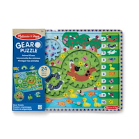 Melissa & Doug Animal Chase I-Spy Woode Gear Puzzle