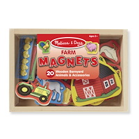 Melissa & Doug Wooden Farm Magnets