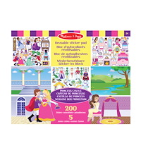Melissa & Doug Reusable Sticker Pad - Princess Castle