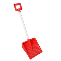 Plasto Snöspade med träskaft röd & blå, 67 cm, Asst.