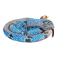 Wild Republic SNAKE-SKINNY BLUE ROCK RATTLE